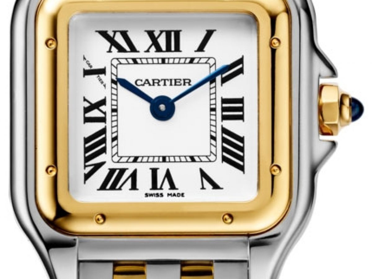 Cartier Panthère De Cartier Watch Small Model, Quartz Movement, Yellow Gold,  Steel W2PN0006