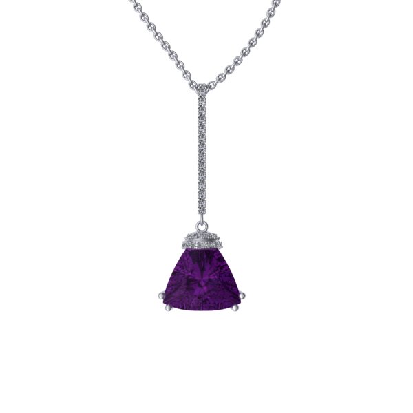 18ct purple amethyst necklace