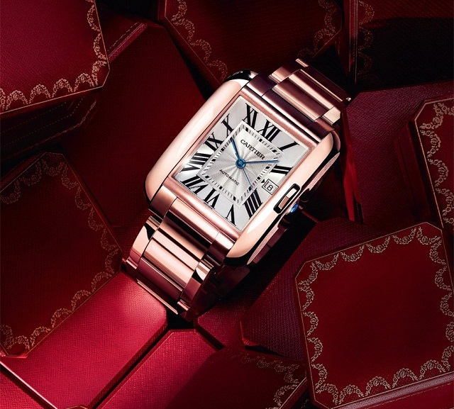 Cartier, Tank Anglaise, 18ct White Gold